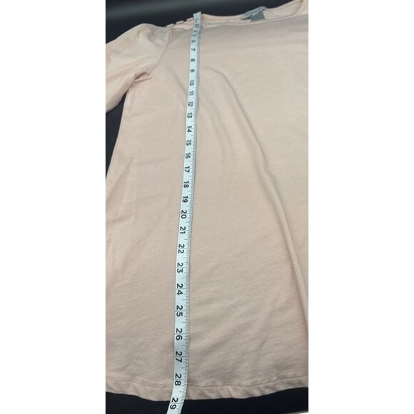 Multiples Women’s Pink Button Accent 3/4 Sleeve Knit Tunic Blouse Top Sz L NEW - Picture 10 of 10